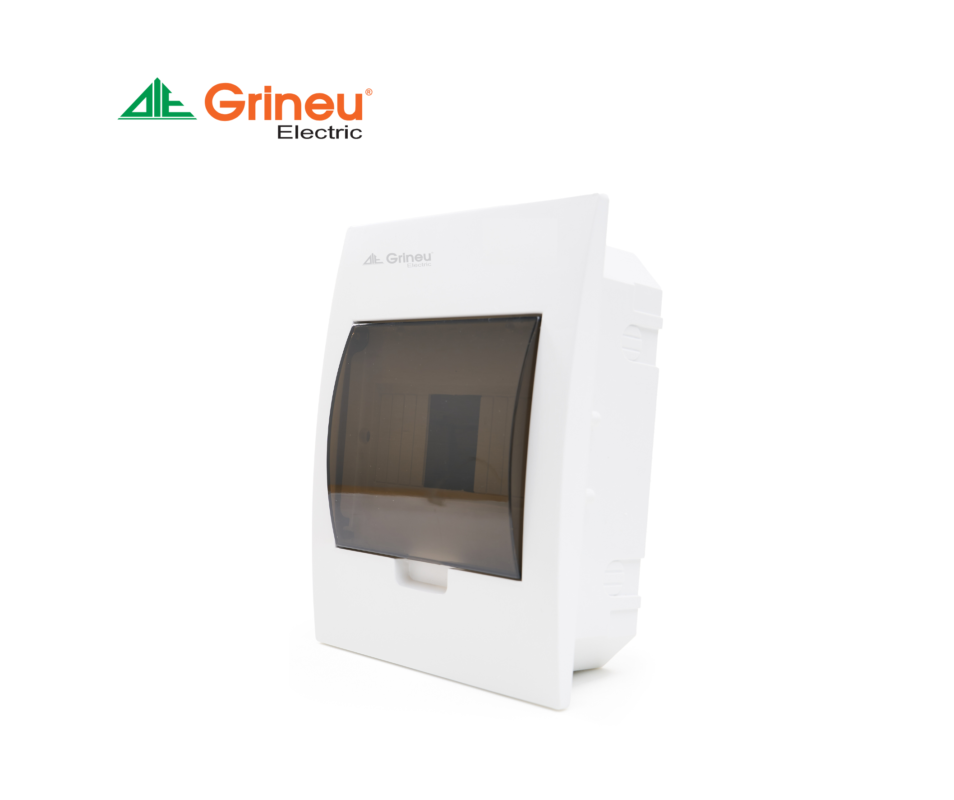 Tủ điện nhựa âm tường Grineu – Mặt cong GPL
