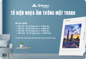 TỦ ĐIỆN ÂM TƯỜNG MẶT TRANH GRINEU