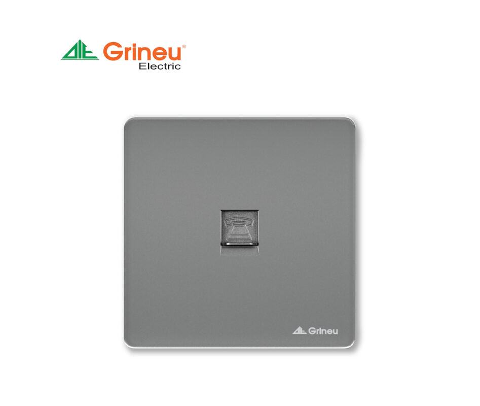 Mặt ổ cắm điện thoại 4 dây Grineu