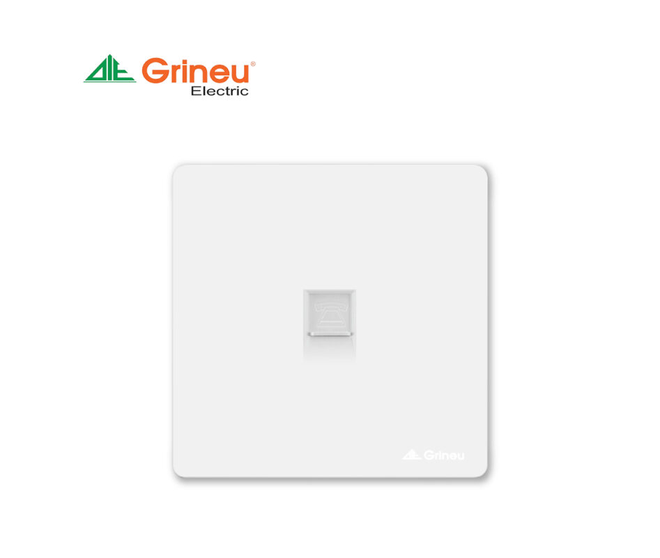 Mặt ổ cắm điện thoại 4 dây Grineu