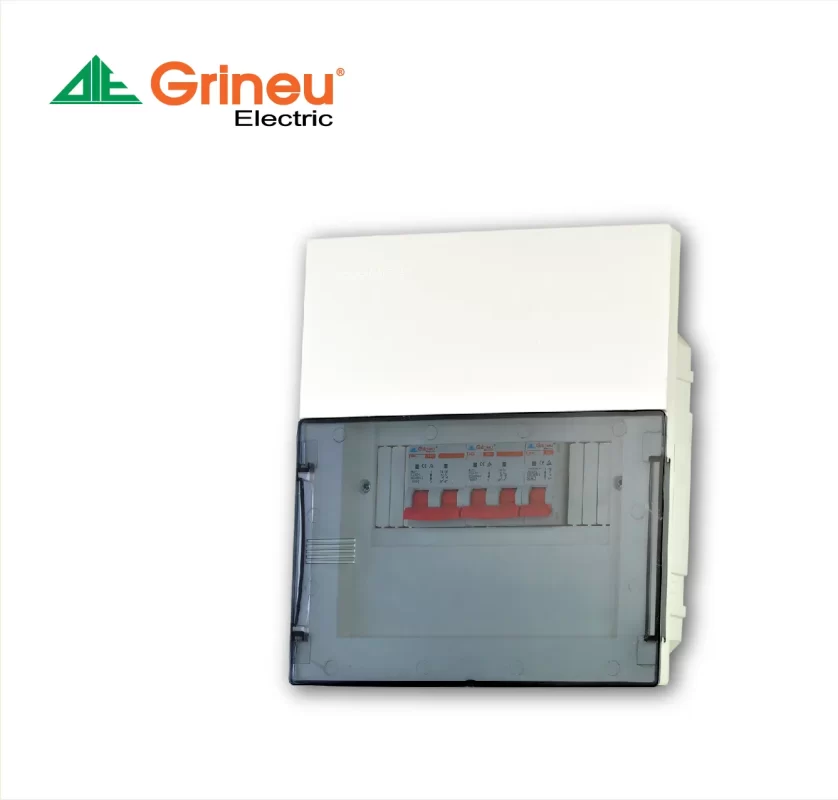 Tủ điện âm tường chứa MCB Grineu – Mặt kính SPL