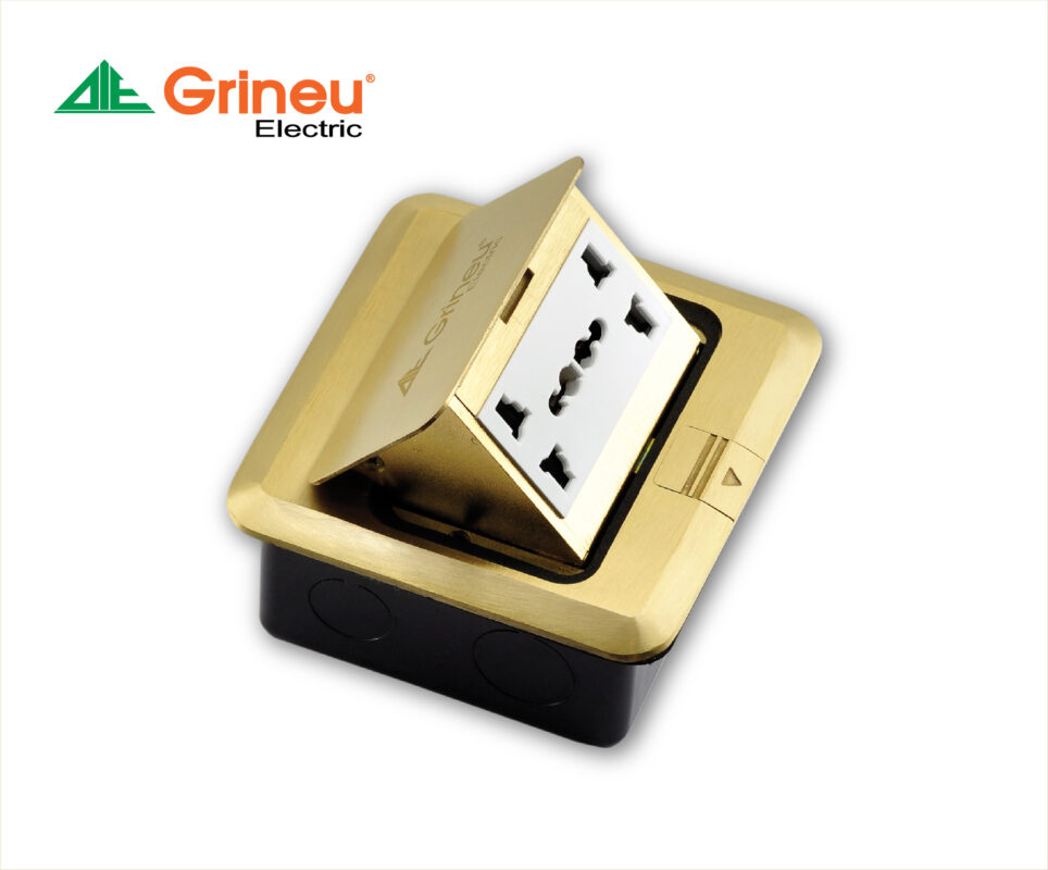 Ổ cắm âm sàn 20A Grineu