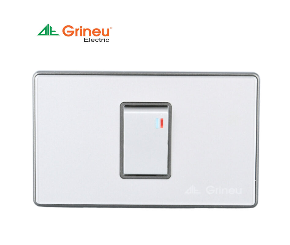 Mặt 1 lỗ Luxury ghi xám