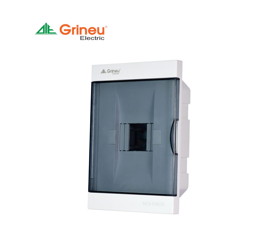 Tủ điện âm tường chứa MCB Grineu – Mặt kính GSPL-PK
